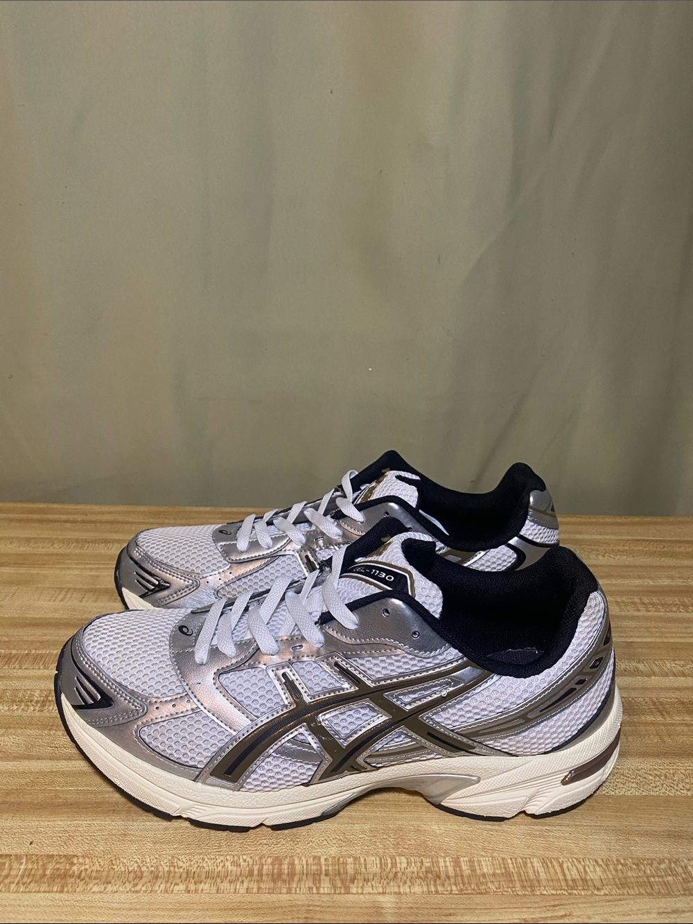 ASICS Gel-1130 White Clay Canyon Low Top Mesh Shoes Mens 12